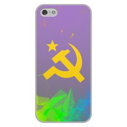 Заказать чехол для iPhone 5/5S в Москве. Чехол для iPhone 5/5S, объёмная печать Советский Союз от THE_NISE  - готовые дизайны и нанесение принтов.