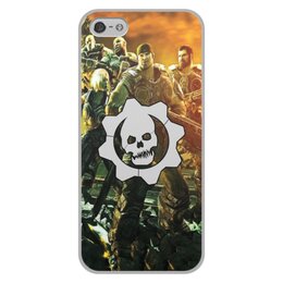 Заказать чехол для iPhone 5/5S в Москве. Чехол для iPhone 5/5S, объёмная печать Gears of War  от THE_NISE  - готовые дизайны и нанесение принтов.