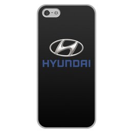 Заказать чехол для iPhone 5/5S в Москве. Чехол для iPhone 5/5S, объёмная печать HYUNDAI от DESIGNER   - готовые дизайны и нанесение принтов.