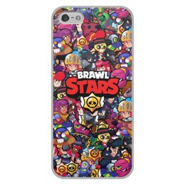 Заказать чехол для iPhone 5/5S в Москве. Чехол для iPhone 5/5S, объёмная печать Brawl Stars от THE_NISE  - готовые дизайны и нанесение принтов.