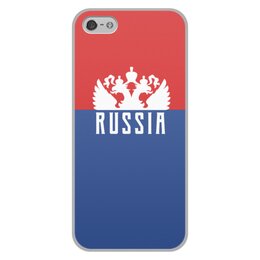 Заказать чехол для iPhone 5/5S в Москве. Чехол для iPhone 5/5S, объёмная печать   Герб России от THE_NISE  - готовые дизайны и нанесение принтов.