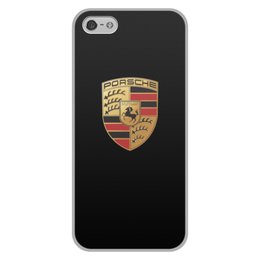 Заказать чехол для iPhone 5/5S в Москве. Чехол для iPhone 5/5S, объёмная печать Porsche от DESIGNER   - готовые дизайны и нанесение принтов.