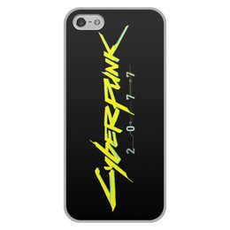 Заказать чехол для iPhone 5/5S в Москве. Чехол для iPhone 5/5S, объёмная печать Cyberpunk 2077 от GeekFox  - готовые дизайны и нанесение принтов.