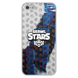 Заказать чехол для iPhone 5/5S в Москве. Чехол для iPhone 5/5S, объёмная печать Brawl Stars от THE_NISE  - готовые дизайны и нанесение принтов.