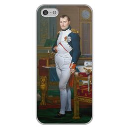 Заказать чехол для iPhone 5/5S в Москве. Чехол для iPhone 5/5S, объёмная печать Портрет Наполеона в кабинете дворца Тюильри от trend - готовые дизайны и нанесение принтов.