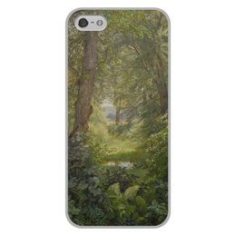 Заказать чехол для iPhone 5/5S в Москве. Чехол для iPhone 5/5S, объёмная печать Лесной пейзаж (Уильям Трост Ричардс) от trend - готовые дизайны и нанесение принтов.