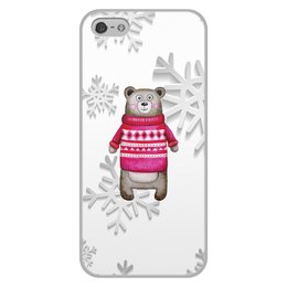 Заказать чехол для iPhone 5/5S в Москве. Чехол для iPhone 5/5S, объёмная печать медведь от THE_NISE  - готовые дизайны и нанесение принтов.