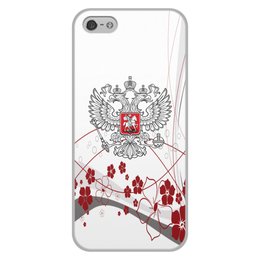 Заказать чехол для iPhone 5/5S в Москве. Чехол для iPhone 5/5S, объёмная печать герб РФ от THE_NISE  - готовые дизайны и нанесение принтов.