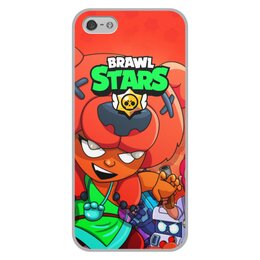 Заказать чехол для iPhone 5/5S в Москве. Чехол для iPhone 5/5S, объёмная печать BRAWL STARS NITA от geekbox - готовые дизайны и нанесение принтов.