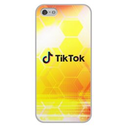 Заказать чехол для iPhone 5/5S в Москве. Чехол для iPhone 5/5S, объёмная печать Tik Tok от THE_NISE  - готовые дизайны и нанесение принтов.