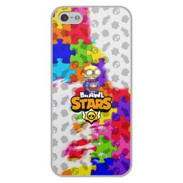 Заказать чехол для iPhone 5/5S в Москве. Чехол для iPhone 5/5S, объёмная печать Brawl Stars от THE_NISE  - готовые дизайны и нанесение принтов.