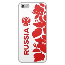 Заказать чехол для iPhone 5/5S в Москве. Чехол для iPhone 5/5S, объёмная печать Russia от THE_NISE  - готовые дизайны и нанесение принтов.