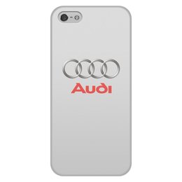 Заказать чехол для iPhone 5/5S в Москве. Чехол для iPhone 5/5S, объёмная печать AUDI  от DESIGNER   - готовые дизайны и нанесение принтов.