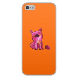 Заказать чехол для iPhone 5/5S в Москве. Чехол для iPhone 5/5S, объёмная печать свинка от THE_NISE  - готовые дизайны и нанесение принтов.