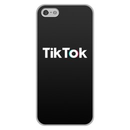 Заказать чехол для iPhone 5/5S в Москве. Чехол для iPhone 5/5S, объёмная печать TikTok  от DESIGNER   - готовые дизайны и нанесение принтов.