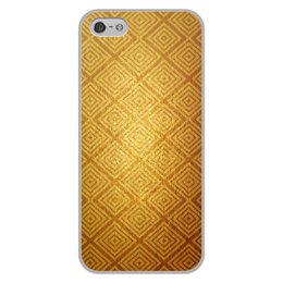 Заказать чехол для iPhone 5/5S в Москве. Чехол для iPhone 5/5S, объёмная печать золотой узор от THE_NISE  - готовые дизайны и нанесение принтов.