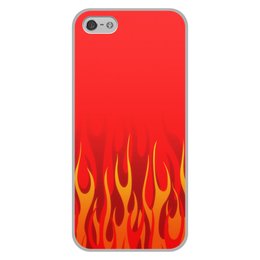 Заказать чехол для iPhone 5/5S в Москве. Чехол для iPhone 5/5S, объёмная печать Пламя от THE_NISE  - готовые дизайны и нанесение принтов.