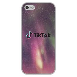 Заказать чехол для iPhone 5/5S в Москве. Чехол для iPhone 5/5S, объёмная печать Tik Tok от THE_NISE  - готовые дизайны и нанесение принтов.