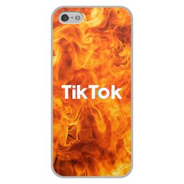 Заказать чехол для iPhone 5/5S в Москве. Чехол для iPhone 5/5S, объёмная печать Tik Tok от THE_NISE  - готовые дизайны и нанесение принтов.