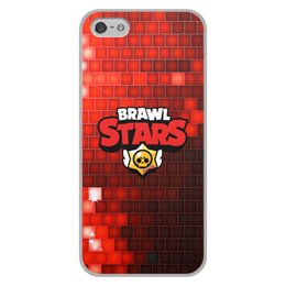 Заказать чехол для iPhone 5/5S в Москве. Чехол для iPhone 5/5S, объёмная печать  Brawl Stars от THE_NISE  - готовые дизайны и нанесение принтов.