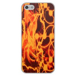 Заказать чехол для iPhone 5/5S в Москве. Чехол для iPhone 5/5S, объёмная печать Огонь от THE_NISE  - готовые дизайны и нанесение принтов.