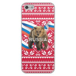 Заказать чехол для iPhone 5/5S в Москве. Чехол для iPhone 5/5S, объёмная печать Russia от THE_NISE  - готовые дизайны и нанесение принтов.