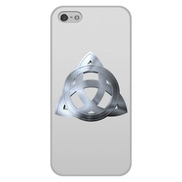 Заказать чехол для iPhone 5/5S в Москве. Чехол для iPhone 5/5S, объёмная печать Трилистник от GeekFox  - готовые дизайны и нанесение принтов.
