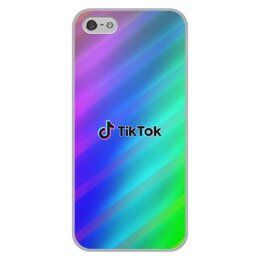 Заказать чехол для iPhone 5/5S в Москве. Чехол для iPhone 5/5S, объёмная печать Tik Tok от THE_NISE  - готовые дизайны и нанесение принтов.