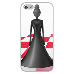 Заказать чехол для iPhone 5/5S в Москве. Чехол для iPhone 5/5S, объёмная печать BLACK QUEEN от ELENA ZHARINOVA - готовые дизайны и нанесение принтов.