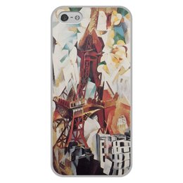 Заказать чехол для iPhone 5/5S в Москве. Чехол для iPhone 5/5S, объёмная печать Эйфелева башня (Робер Делоне) от trend - готовые дизайны и нанесение принтов.