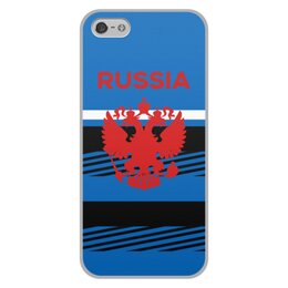 Заказать чехол для iPhone 5/5S в Москве. Чехол для iPhone 5/5S, объёмная печать Russia от THE_NISE  - готовые дизайны и нанесение принтов.