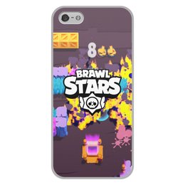 Заказать чехол для iPhone 5/5S в Москве. Чехол для iPhone 5/5S, объёмная печать Brawl Stars от THE_NISE  - готовые дизайны и нанесение принтов.