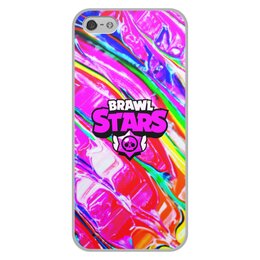 Заказать чехол для iPhone 5/5S в Москве. Чехол для iPhone 5/5S, объёмная печать Brawl Stars от THE_NISE  - готовые дизайны и нанесение принтов.