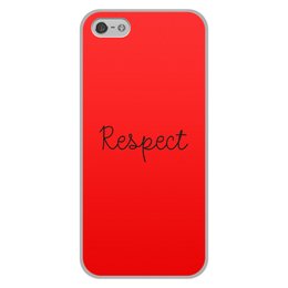 Заказать чехол для iPhone 5/5S в Москве. Чехол для iPhone 5/5S, объёмная печать Respect от THE_NISE  - готовые дизайны и нанесение принтов.