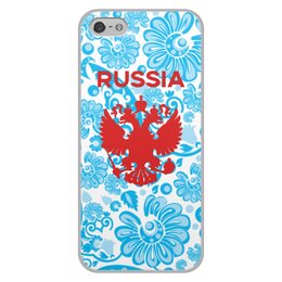 Заказать чехол для iPhone 5/5S в Москве. Чехол для iPhone 5/5S, объёмная печать Russia от THE_NISE  - готовые дизайны и нанесение принтов.