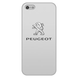 Заказать чехол для iPhone 5/5S в Москве. Чехол для iPhone 5/5S, объёмная печать PEUGEOT от DESIGNER   - готовые дизайны и нанесение принтов.