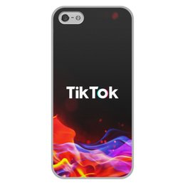 Заказать чехол для iPhone 5/5S в Москве. Чехол для iPhone 5/5S, объёмная печать Tik Tok от THE_NISE  - готовые дизайны и нанесение принтов.