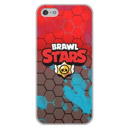 Заказать чехол для iPhone 5/5S в Москве. Чехол для iPhone 5/5S, объёмная печать Brawl Stars от THE_NISE  - готовые дизайны и нанесение принтов.