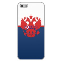 Заказать чехол для iPhone 5/5S в Москве. Чехол для iPhone 5/5S, объёмная печать Russia от THE_NISE  - готовые дизайны и нанесение принтов.