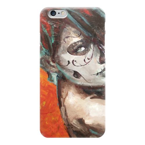 Заказать чехол для iPhone 6/6 Plus в Москве. Чехол для iPhone 6 глянцевый Skull girl от scoopysmith - готовые дизайны и нанесение принтов.