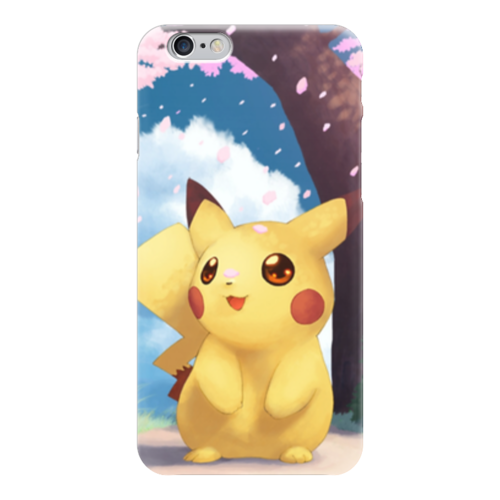 Заказать чехол для iPhone 6/6 Plus в Москве. Чехол для iPhone 6 глянцевый Pikachu artwork от jendr - готовые дизайны и нанесение принтов.