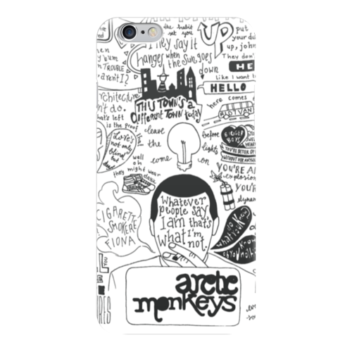 Заказать чехол для iPhone 6/6 Plus в Москве. Чехол для iPhone 6 глянцевый Arctic Monkeys от geekbox - готовые дизайны и нанесение принтов.