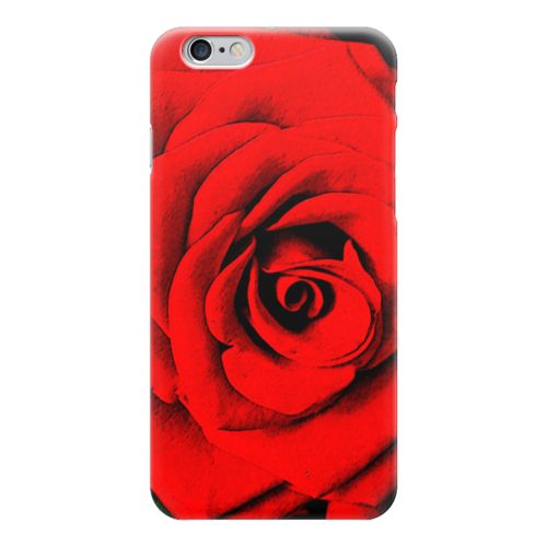 Заказать чехол для iPhone 6/6 Plus в Москве. Чехол для iPhone 6 глянцевый Красная роза  от Aleksa - готовые дизайны и нанесение принтов.