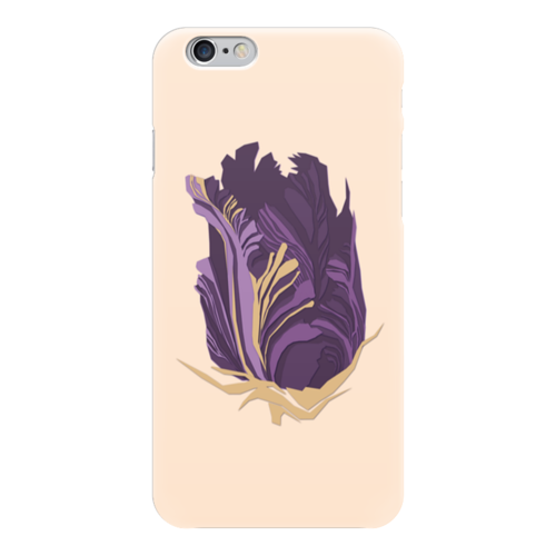 Заказать чехол для iPhone 6/6 Plus в Москве. Чехол для iPhone 6 глянцевый Purple tulip от Анна Андреева - готовые дизайны и нанесение принтов.