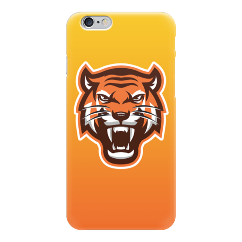 Заказать чехол для iPhone 6/6 Plus в Москве. Чехол для iPhone 6 глянцевый Тайгер от Polilog - готовые дизайны и нанесение принтов.