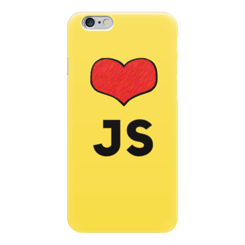 Заказать чехол для iPhone 6/6 Plus в Москве. Чехол для iPhone 6 глянцевый Love JS от AstArt - готовые дизайны и нанесение принтов.