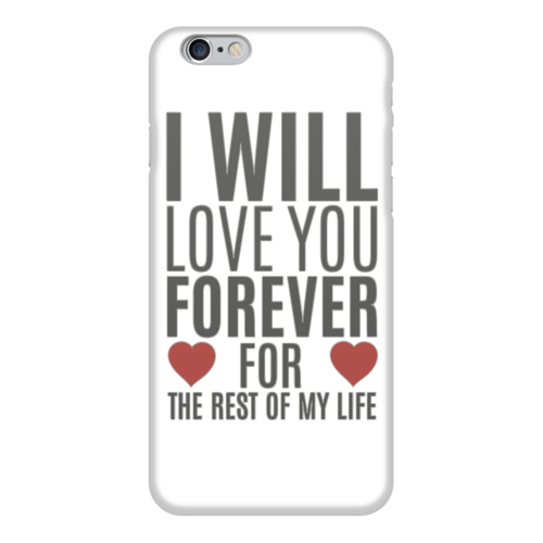 Заказать чехол для iPhone 6/6 Plus в Москве. Чехол для iPhone 6 глянцевый Любовь до гроба! от Pinky-Winky - готовые дизайны и нанесение принтов.