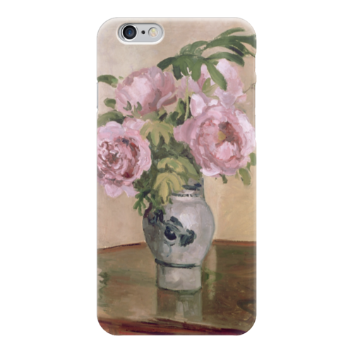 Заказать чехол для iPhone 6/6 Plus в Москве. Чехол для iPhone 6 глянцевый Розовые пионы от trend - готовые дизайны и нанесение принтов.