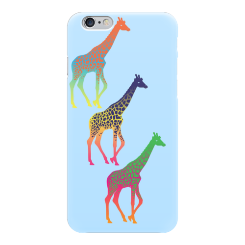 Заказать чехол для iPhone 6/6 Plus в Москве. Чехол для iPhone 6 глянцевый Три жирафа  от ПРИНТЫ ПЕЧАТЬ  - готовые дизайны и нанесение принтов.