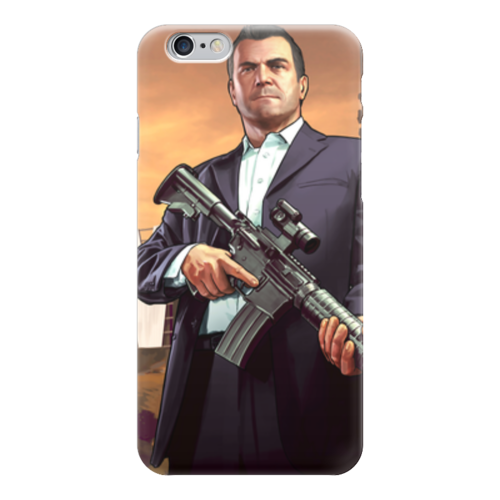Заказать чехол для iPhone 6/6 Plus в Москве. Чехол для iPhone 6 глянцевый GTA 5 от game-fan - готовые дизайны и нанесение принтов.
